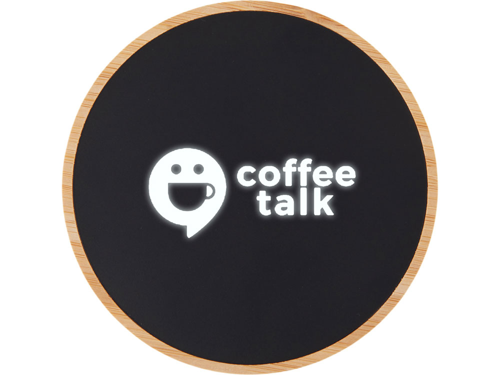 Беспроводное зарядное устройство с подсветкой лого «Reedia S3», 15 Вт