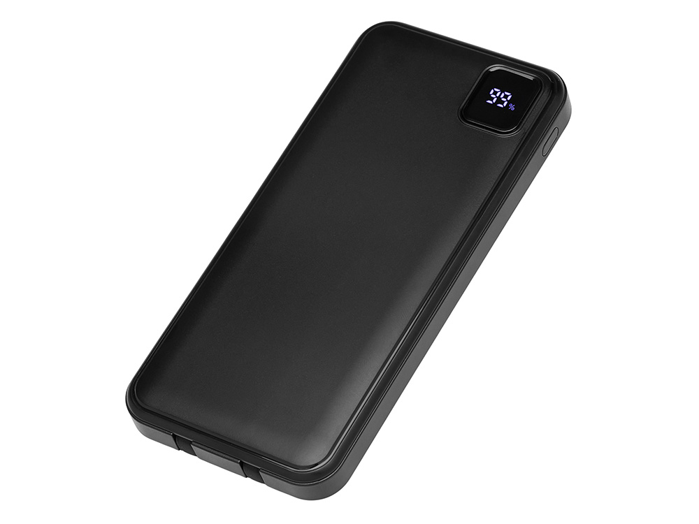 Внешний аккумулятор со встроенными кабелями «Фрэйм», 10000мач